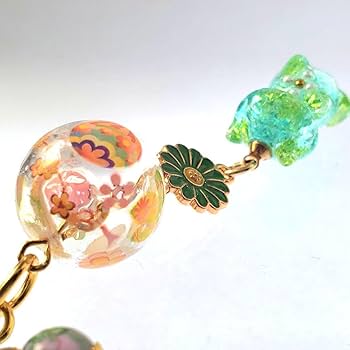 Amazon.co.jp: K-61 琉球ガラスのじゃれ猫キーホルダー 風鈴 和柄