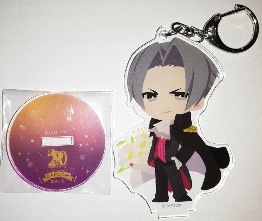 逆転裁判 御剣怜侍 アクリルスタンドキーホルダー ポストカード