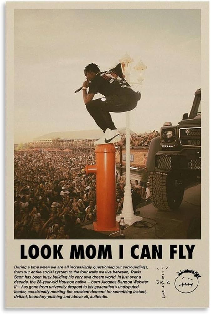 Amazon.co.jp: XMNCG Travis Scott Limitedポスター キャンバスアート