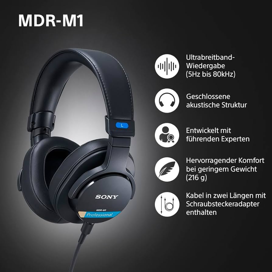 Amazon.co.jp: Sony MDR-M1 Studioクローズドバックヘッドホン - 有線