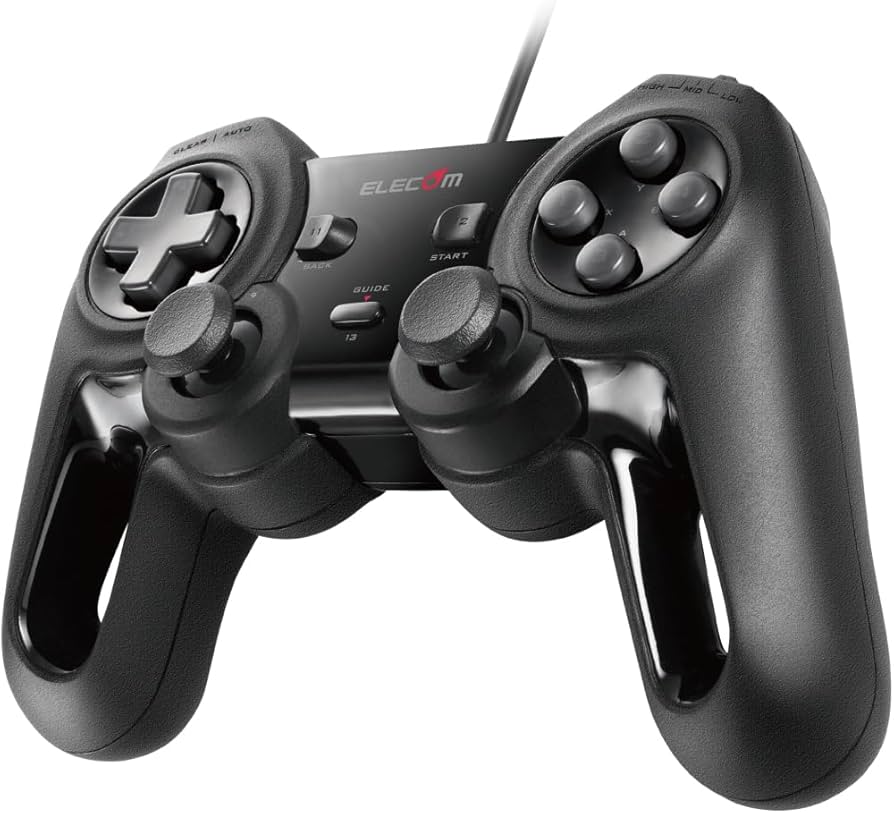 Amazon.co.jp: エレコム USB ゲームパッド 13ボタン Xinput 振動 連射
