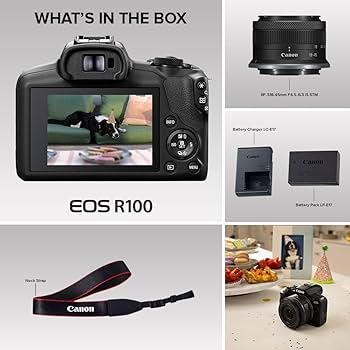 Amazon.com : Canon EOS R100 Mirrorless Camera RF-S18-45mm F4.5-6.3