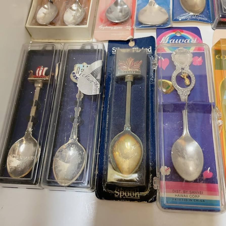 Amazon.co.jp: 30本セットスーベニアスプーン 世界のスプーン 海外製