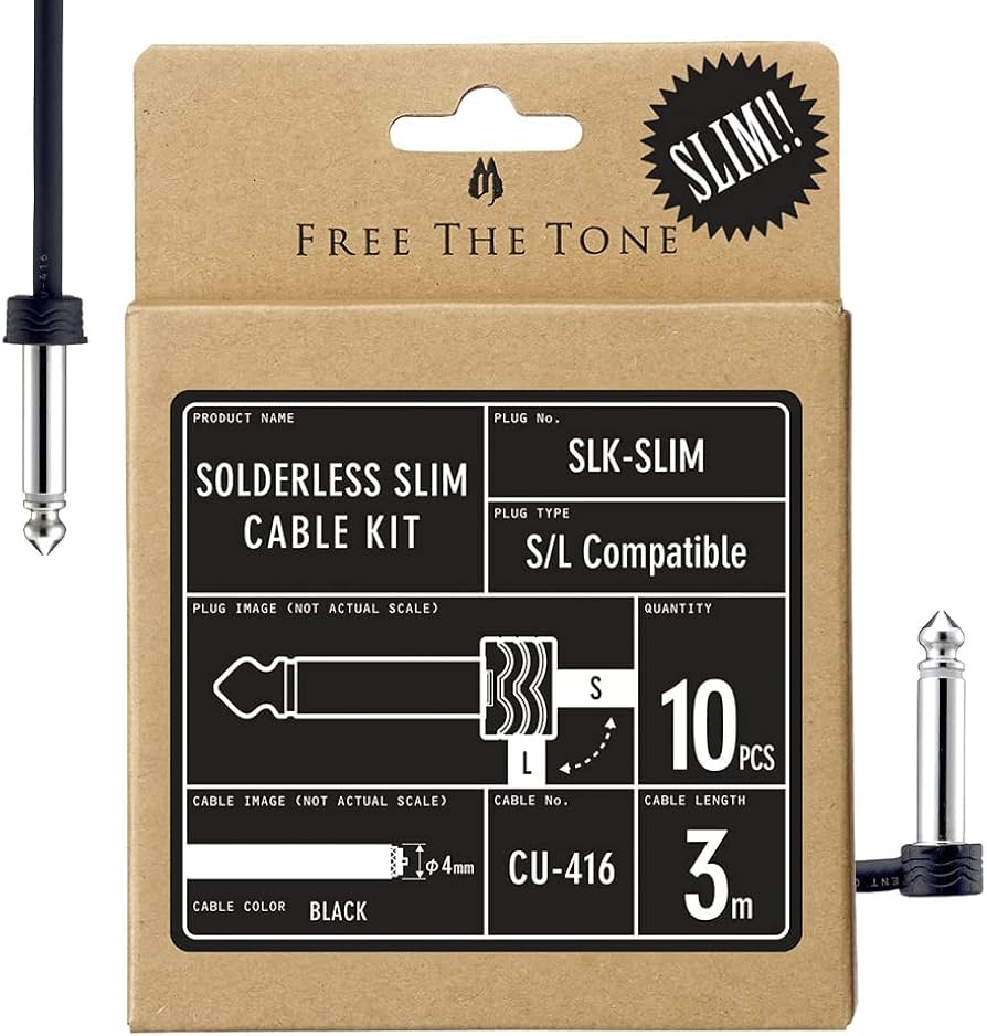 Amazon | Free The Tone/SLK-SLIM Solderless Slim Cable Kit パッチ