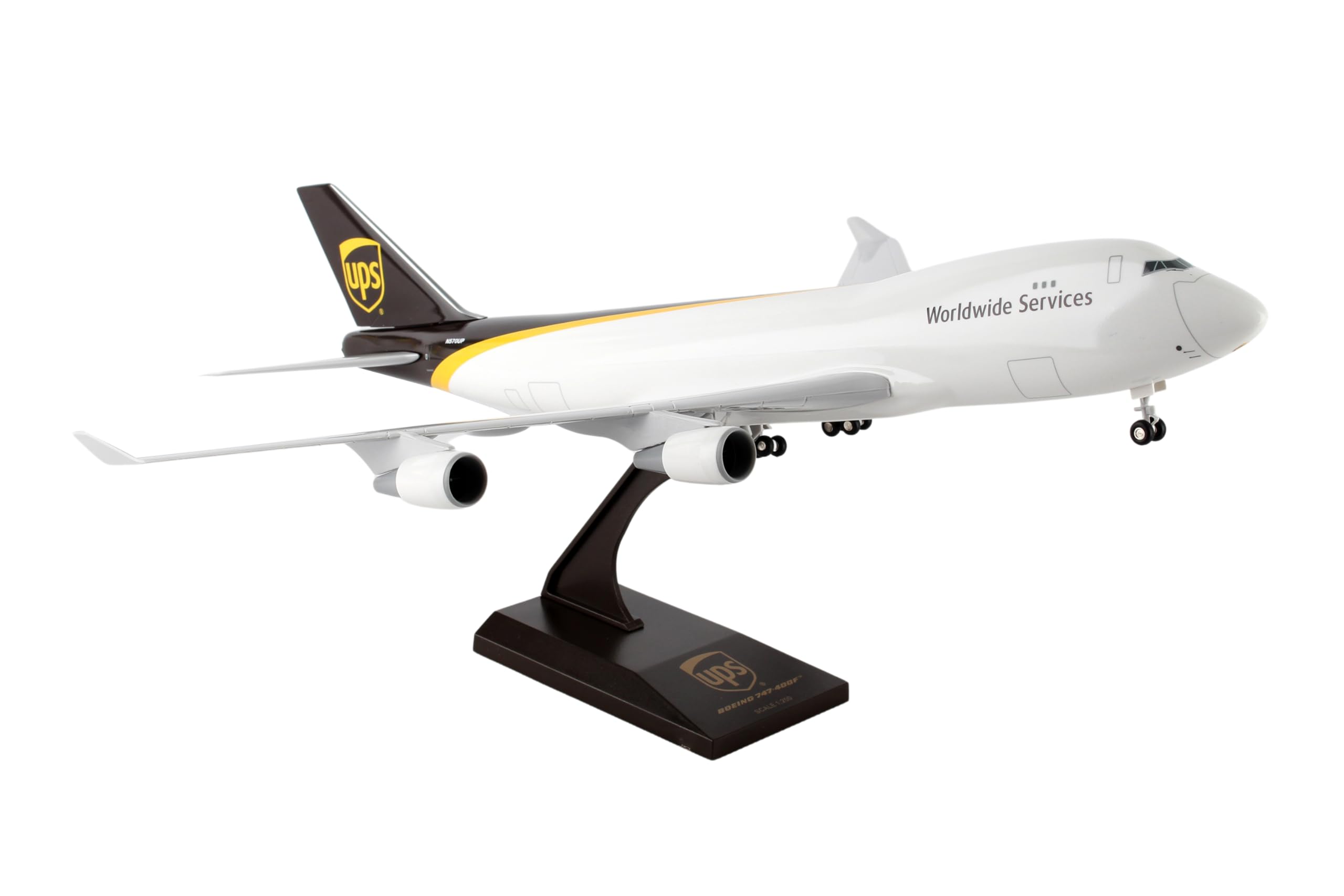 Amazon | SKY MARKS 1/200 747-400F UPS New Livery ギア付 完成品