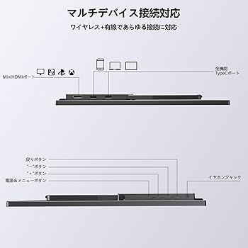 Amazon.co.jp: モバイルモニター ワイヤレス接続 15.6インチ Vimonic