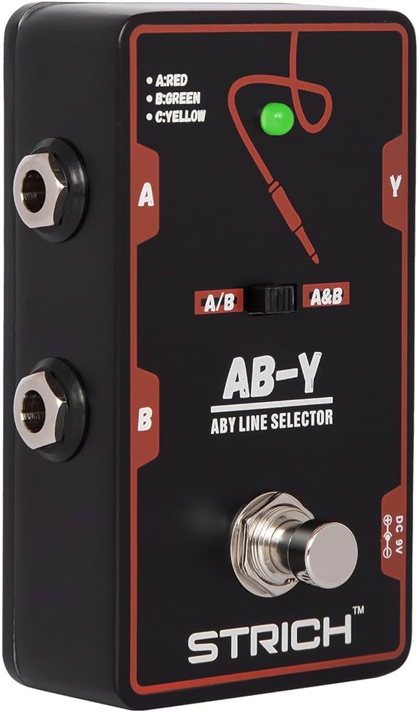 Amazon.com: STRICH Dual Channel ABY Guitar Pedal, Electric Guitar