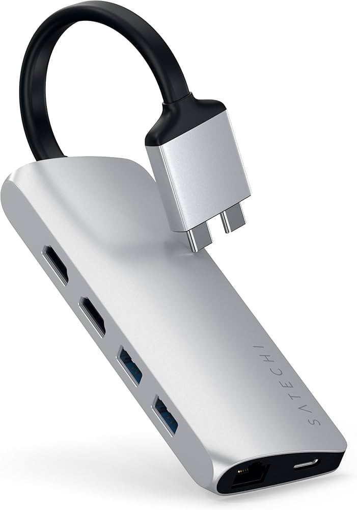 Amazon.co.jp: Satechi USB ハブ Type-C デュアル マルチメディア ハブ