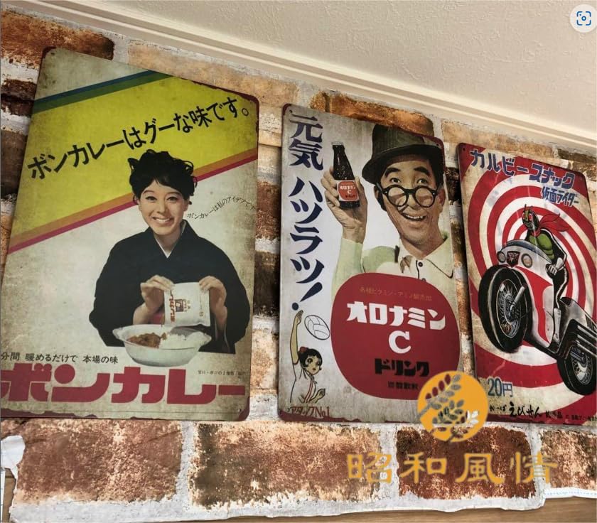 Amazon.co.jp: 【昭和の風情】昭和レトロ 懐かし 三原順子 ブリキ看板