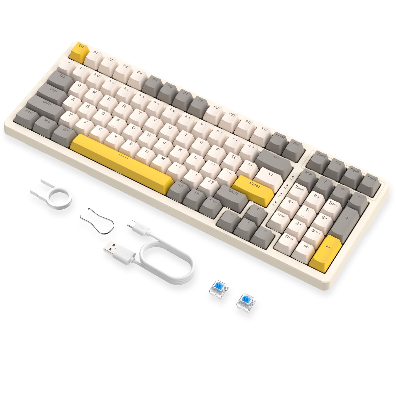 Amazon | ZIYOULANG K3MAXメカニカル ゲーミング キーボード ホット