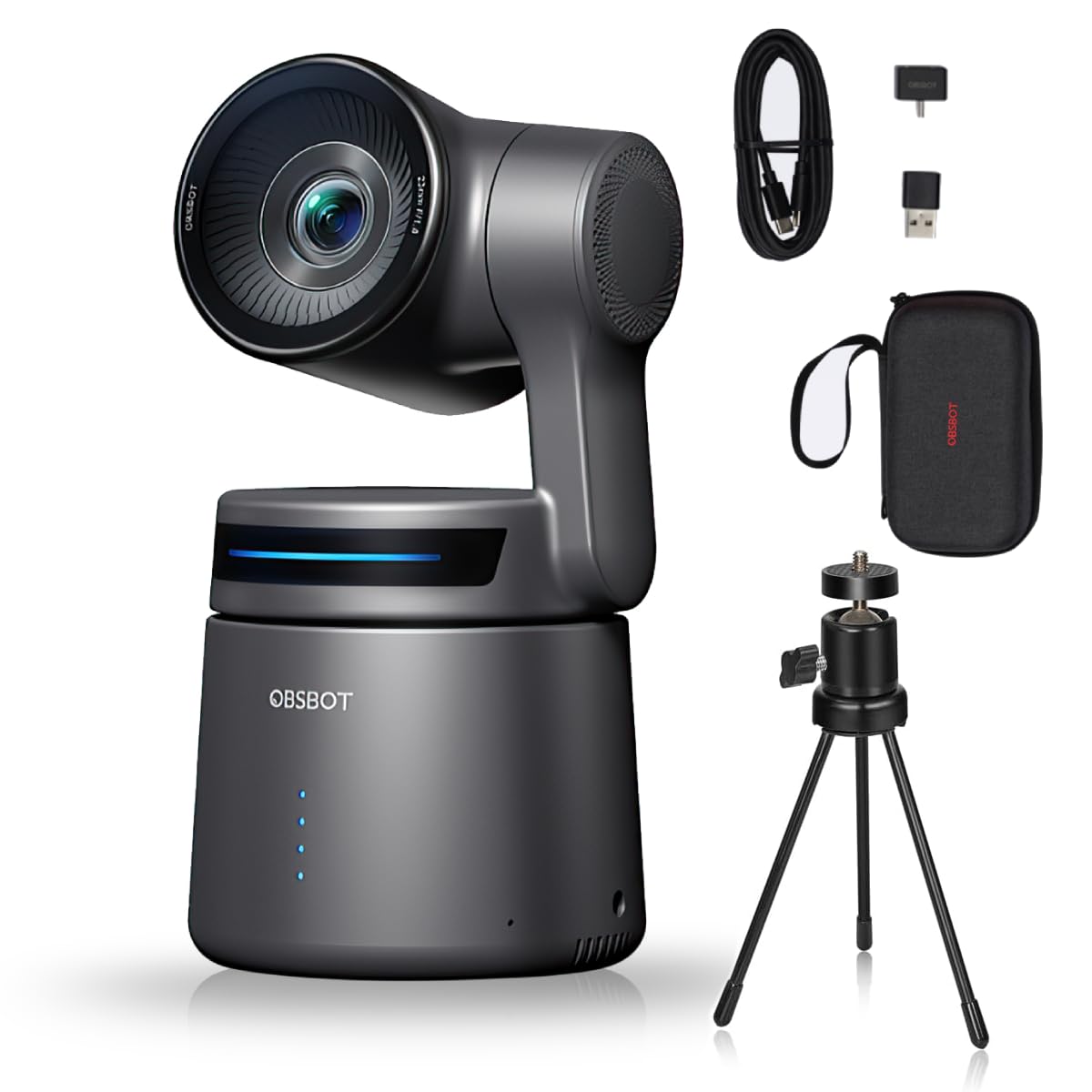 Amazon.com: OBSBOT Tail AIR,with Tripod,NDI PTZ Camera, 4K AI