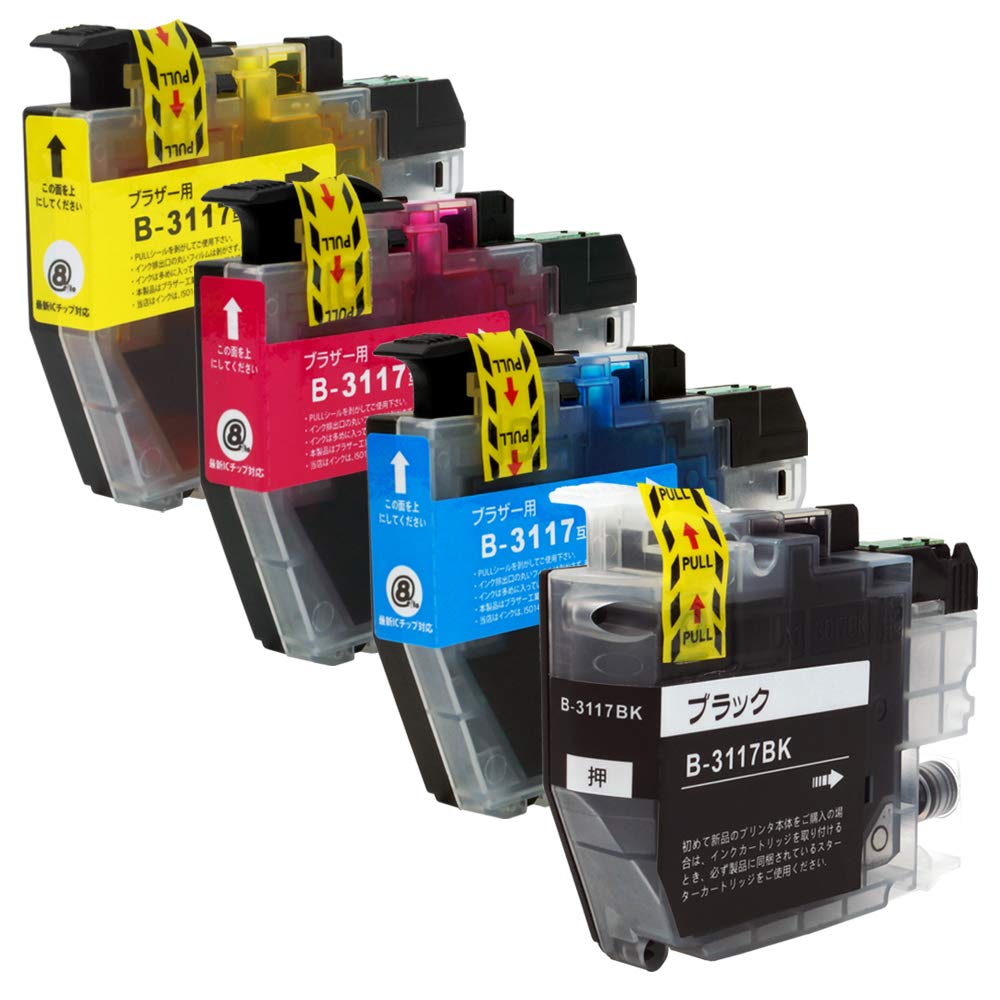 Amazon.co.jp: brother ブラザー LC3117-4PK (BK/C/M/Y) 【4色セット