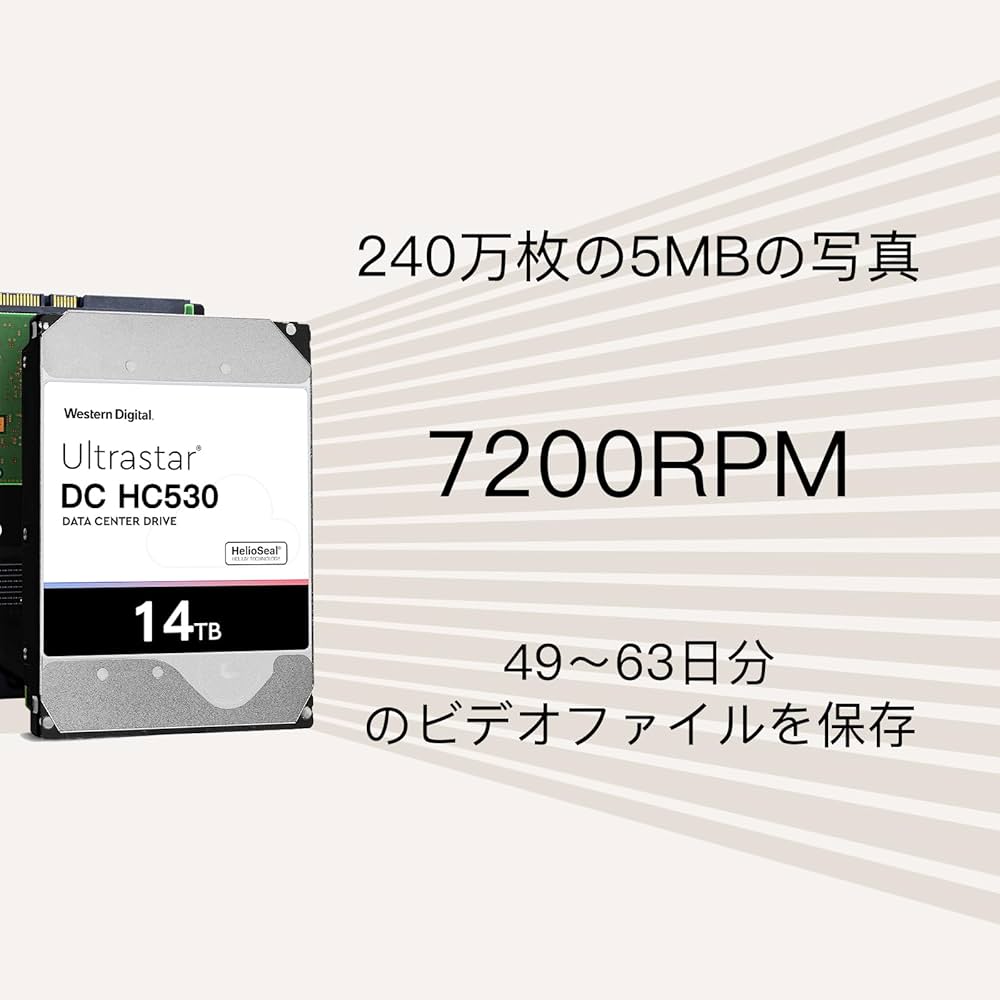 Amazon | 【整備済み品】 WD hdd 14TB 3.5インチ512MBのキャッシュ
