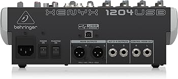 Amazon.com: Behringer XENYX 1204USB Premium 12-Input 2/2-Bus Mixer