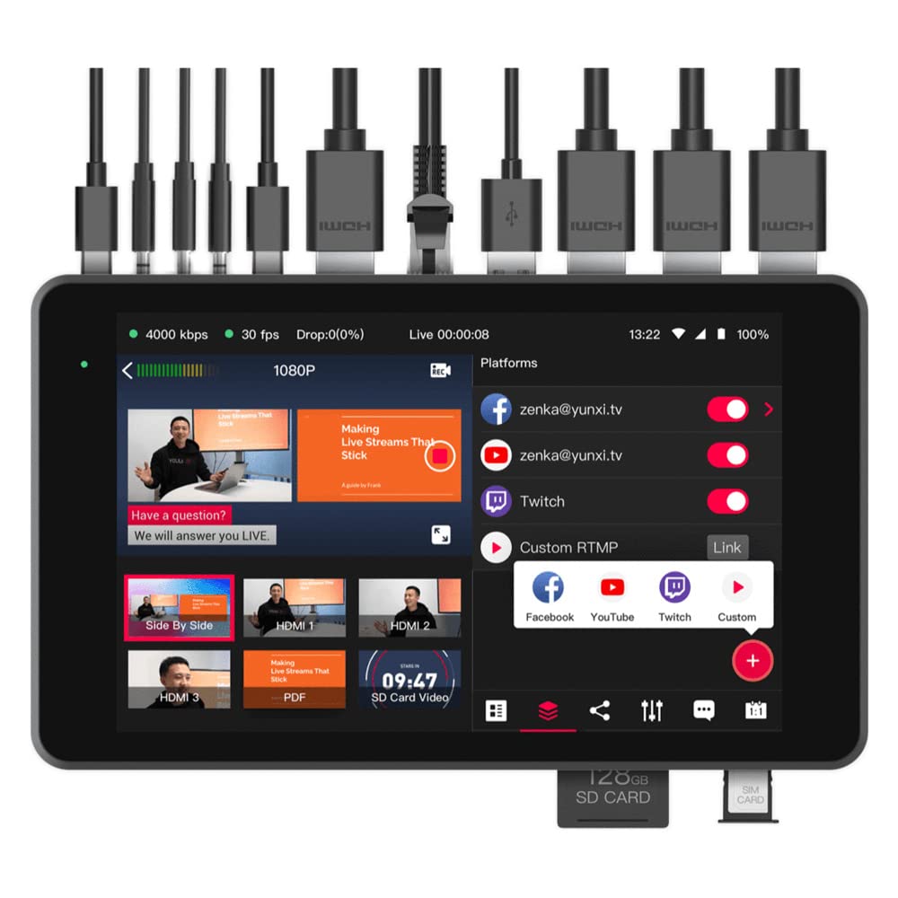 Amazon | YOLOLIV YoloBox Pro ライブストリーミングエンコーダー