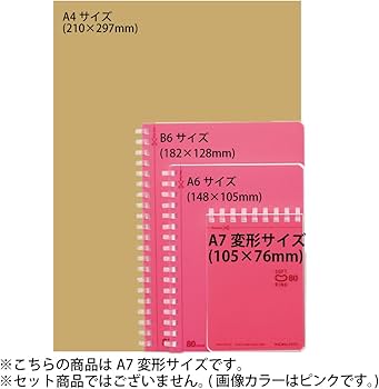 Amazon.co.jp: コクヨ メモ帳 ソフトリング ドット入りB罫 A7 80枚 2冊