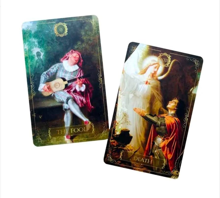 Amazon.co.jp: リバイバルアートタロットカード, 78枚セット, 絵画の