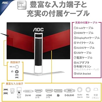 Amazon.co.jp: AOC ゲーミングモニター ディスプレイ AG251FZ2/11