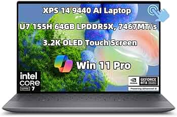 Amazon.com: 2024 NewestDell XPS 14 9440 筆記型電腦14.5 吋OLED 觸控