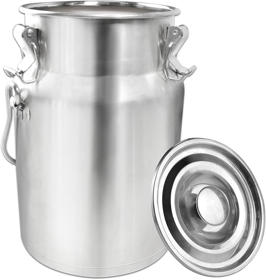 Amazon｜KELUNIS 304ステンレス密封ドラムミルク缶ミルク缶