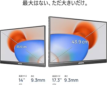 Amazon.co.jp: ARZOPA 17.3インチ ポータブルモニター 1920*1080