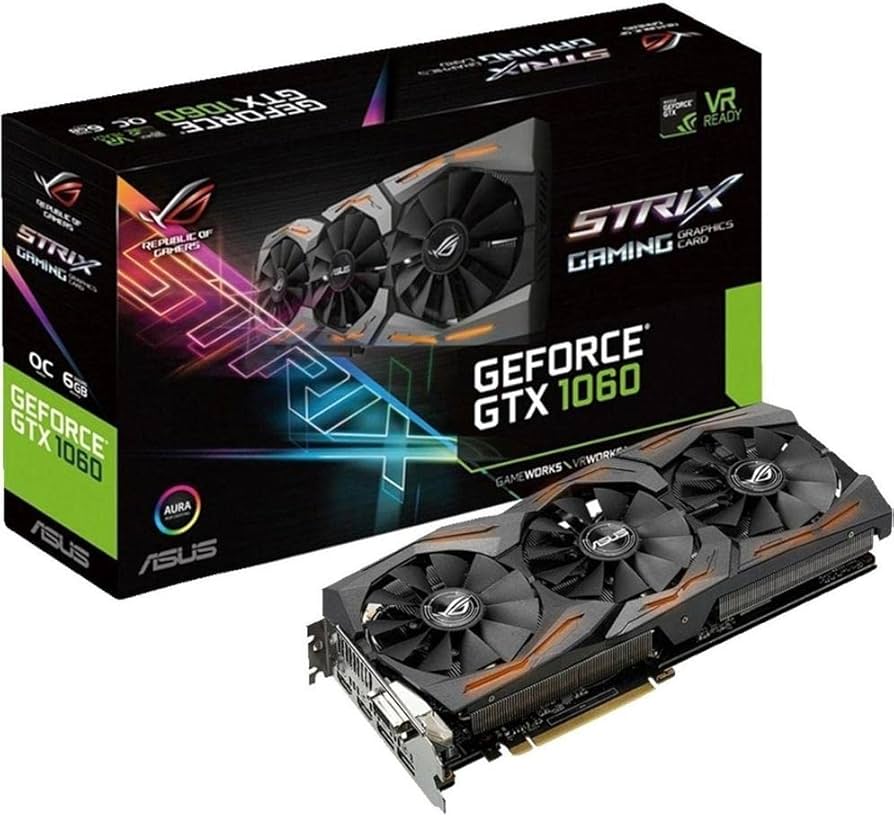 Amazon.com: ASUS GeForce GTX 1060 6GB ROG Strix OC Edition VR