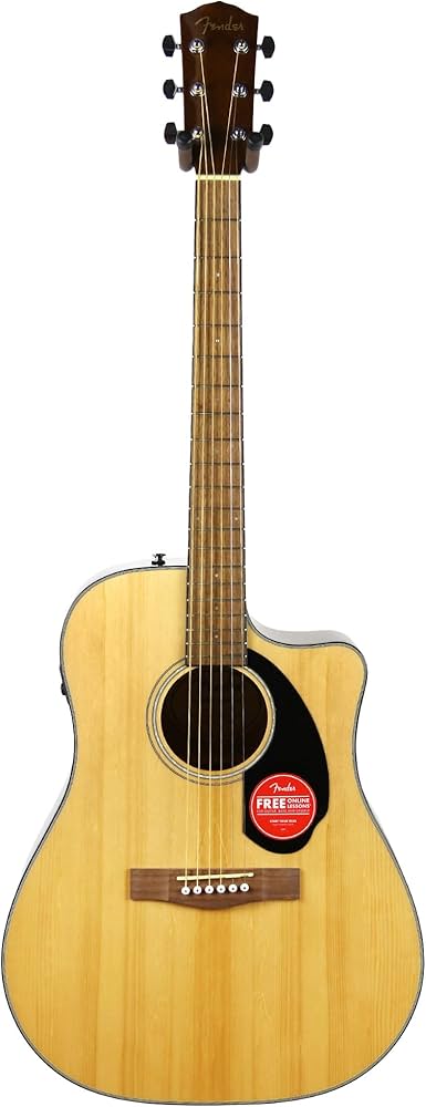 Amazon.com: Fender CD-60SCE Acoustic-Electric Guitar - Dreadnaught