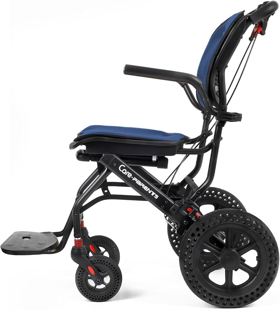 Amazon | Care-parents 車椅子 人間工学 介助式 軽量 折りたたみ