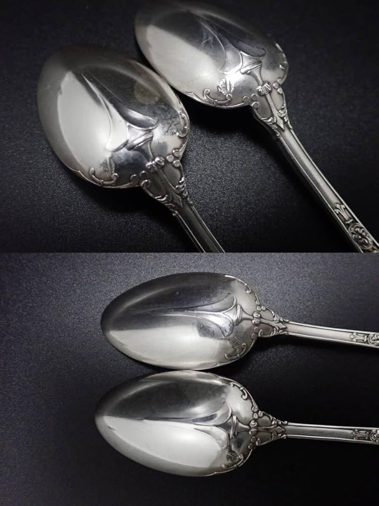 Amazon.co.jp: ピュイフォルカ 純銀950 バロック ティースプーン 2本