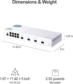 Amazon.co.jp: QNAP 10GbE L2 Web-Managed Switch 4 10GbE SFP+ Ports