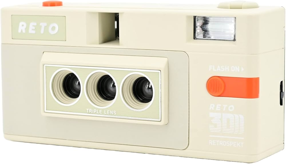 Amazon | RETO3D Film Camera (ホワイトレトロスペクトエディション