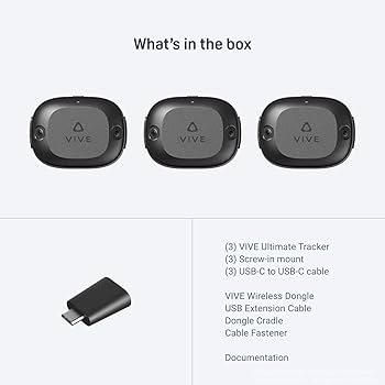 Amazon.com: HTC Vive Ultimate Tracker 3 Pack + Dongle - VR Full