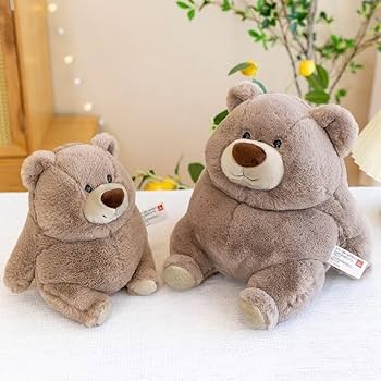 Amazon.co.jp: ARELUX かわいいヒグマのぬいぐるみ 動物枕:柔らかい