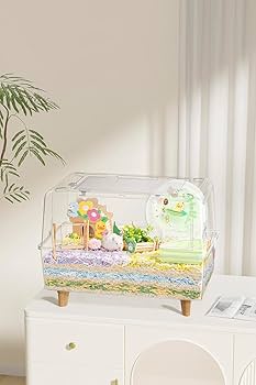 Amazon | BUCATSTATE 新版 700 ハムスター ケージ 最適化 全面クリア