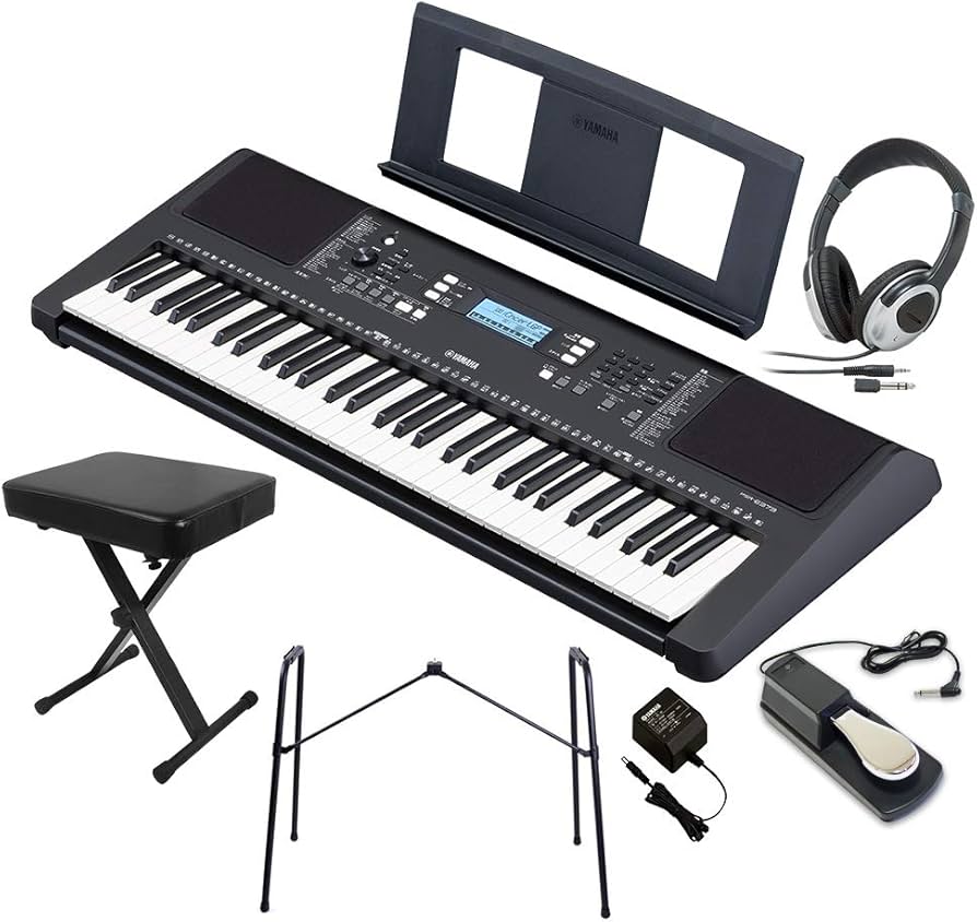 Amazon | YAMAHA PSR-E373 電子キーボード 純正スタンド・Xイス