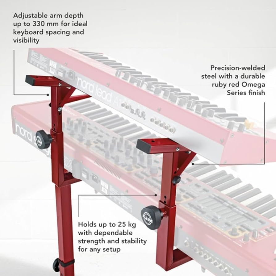 Amazon.com: K&M Konig & Meyer Keyboard Stacker, Red (18811.000.91