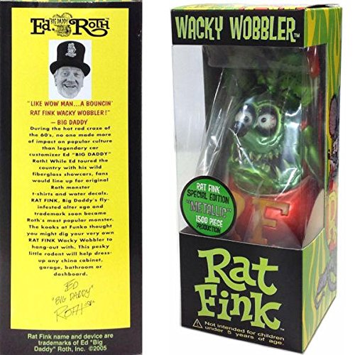 Amazon | FUNKO Wacky Wobbler RAT FINK （メタリックグリーン