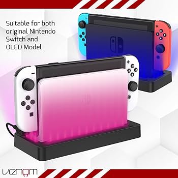 Venom Console Stand with Multicolor LED Light (Nintendo Switch