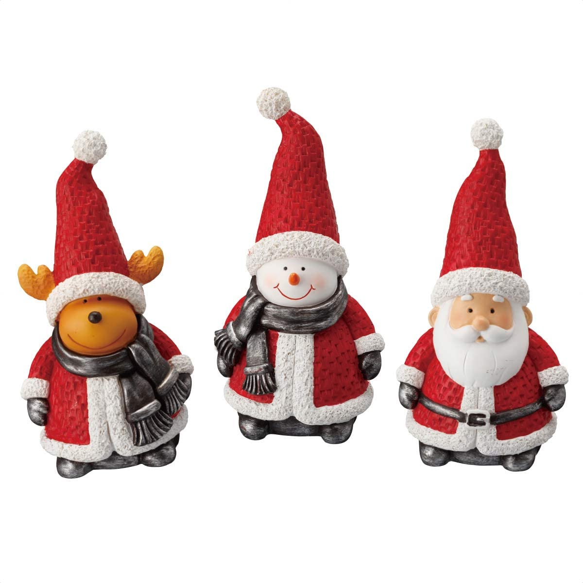 Amazon | 【3個】クリスマスキャラクターオブジェ25cm スノーマン