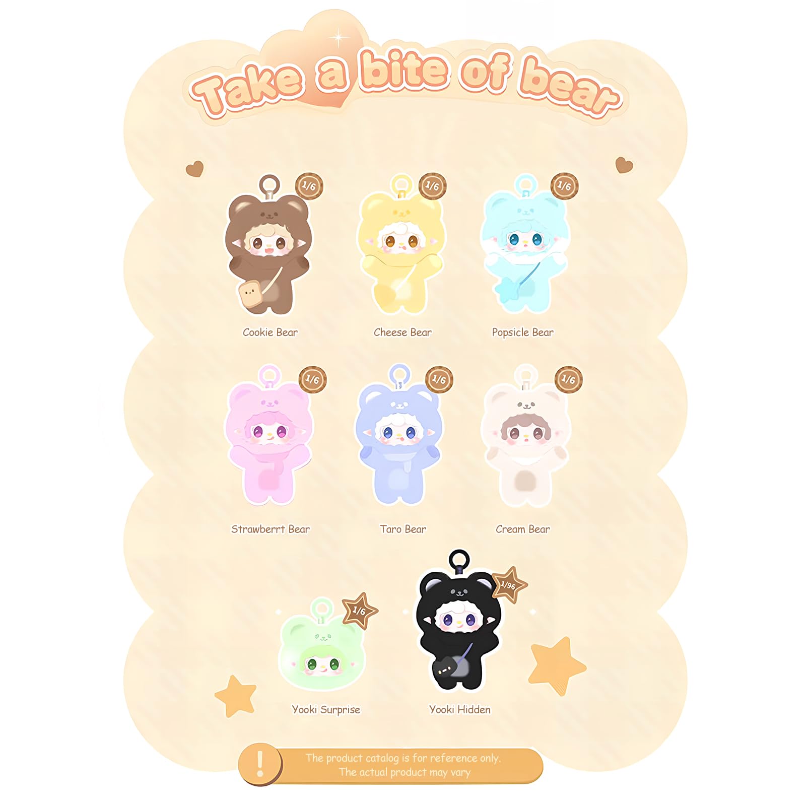 Amazon.com: MTNSPTCR Yooki Take a Bite of Bear Series Plush Blind