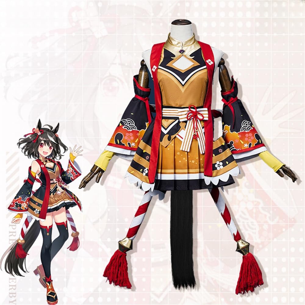 Amazon.co.jp: FAMENG ウマ娘 キタサンブラック コスプレ衣装 cosplay