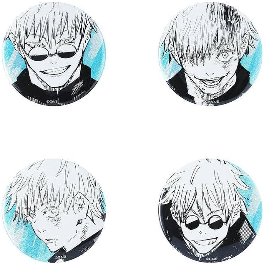 Amazon | 『呪術廻戦』缶バッジ4個セット EMOTIONS 五条悟 －懐玉・玉