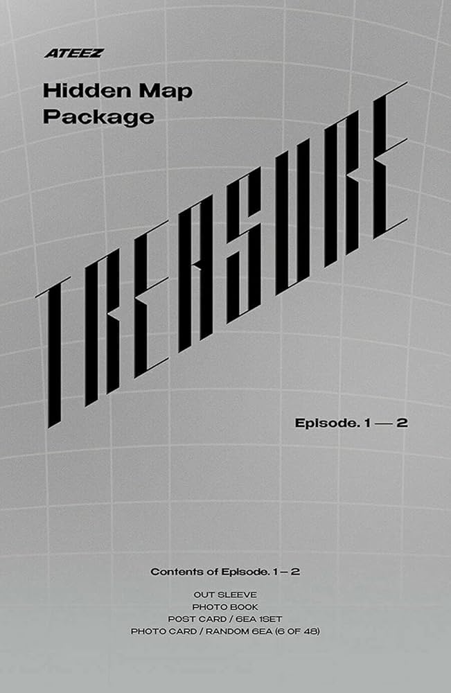 Amazon.com: ATEEZ [ TREASURE : HIDDEN MAP PACKAGE( EPISODE.1+