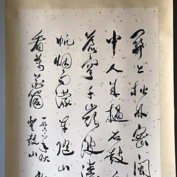 Amazon.co.jp: 中国の有名な書道家 《手描き 郭沫若 四尺立軸書道