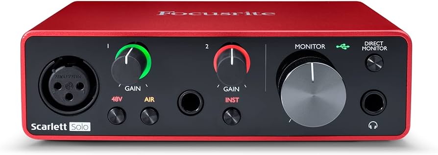 Amazon.com: Focusrite Scarlett Solo 3rd Gen USB Audio Interface