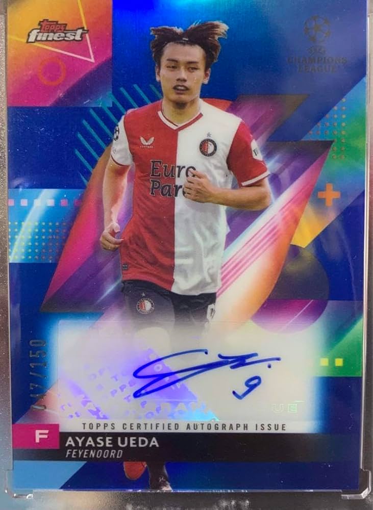 Amazon.co.jp: 上田 綺世 サイン サッカー カード 日本代表 三笘 久保