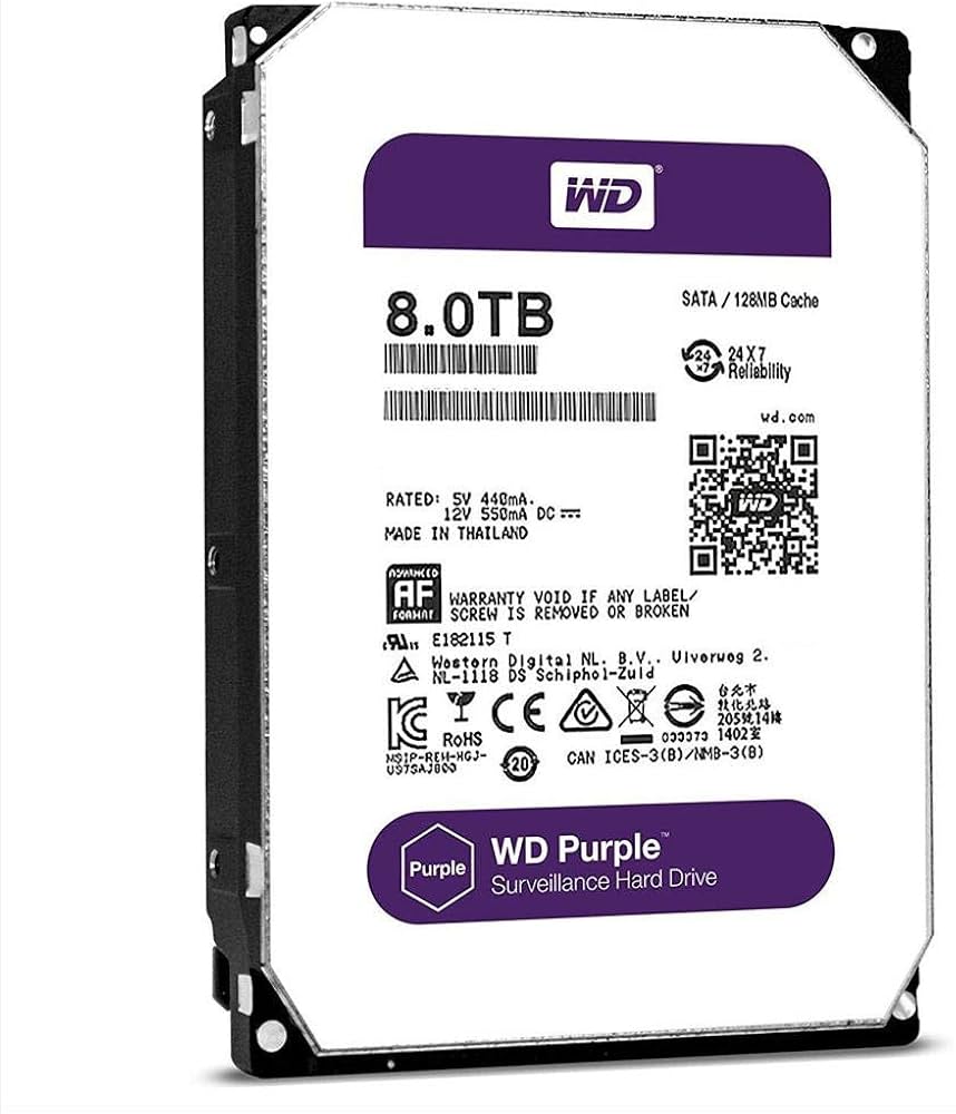 Amazon | WD HDD 内蔵ハードディスク 3.5インチ 8TB WD Purple 監視
