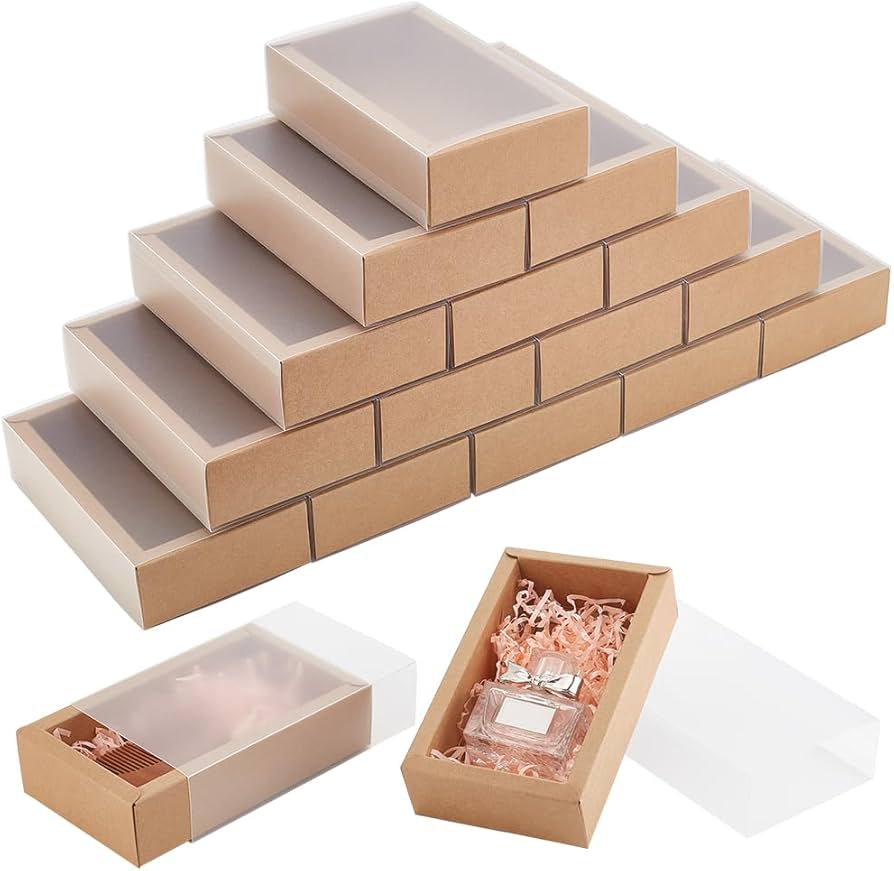 Amazon.com: BENECREAT 30 Pack Rectangle Brown Kraft Boxes, 6x3x1.5