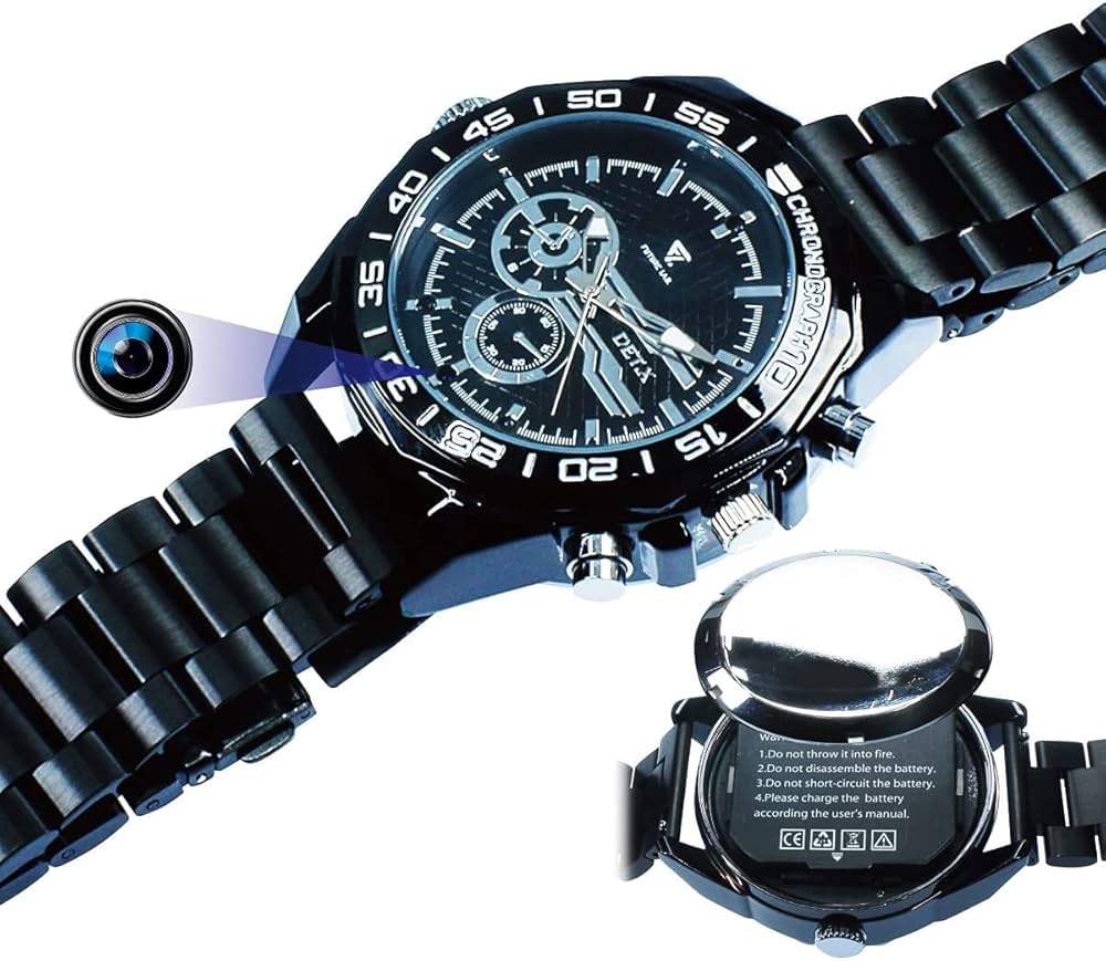 Amazon.co.jp: 小型カメラ GE 時計型 スパイカメラ 防犯 ビデオカメラ