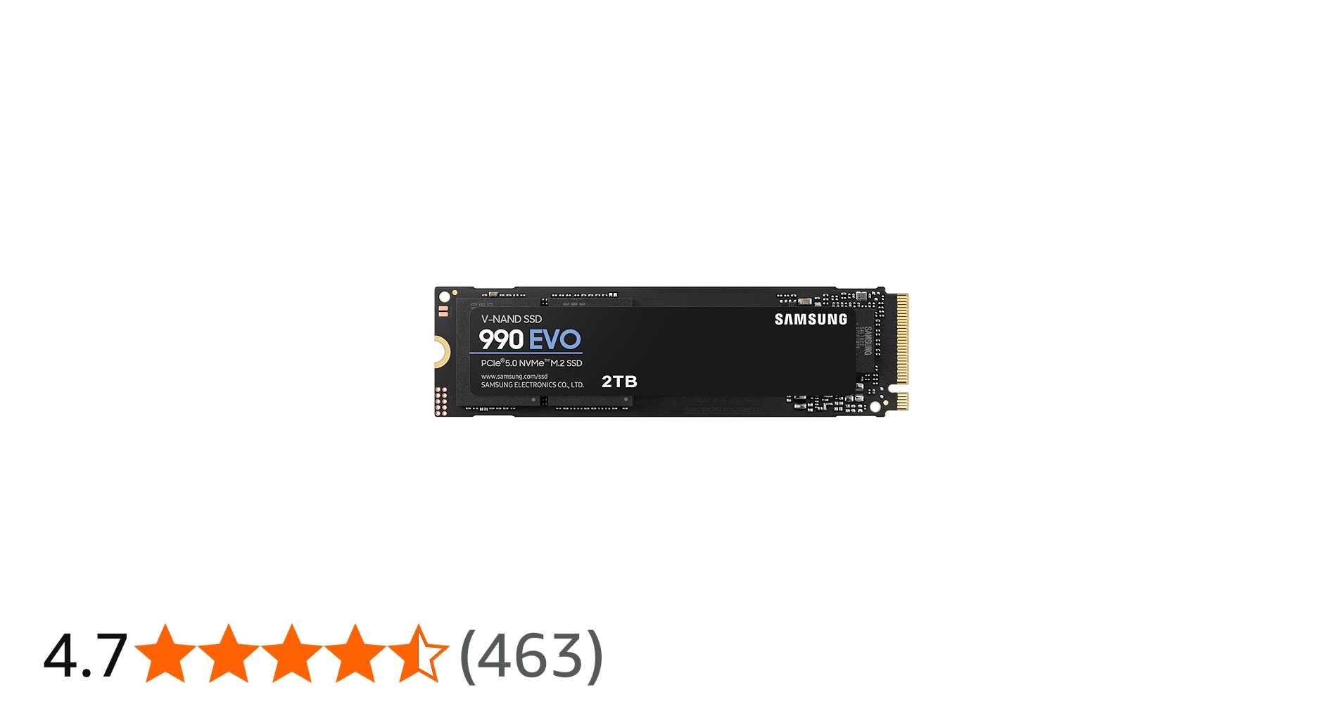 Amazon | Samsung 990 EVO NVMe M.2 SSD 2TB PCIe 4.0 x4 / PCIe 5.0